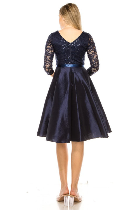 Navy Denise Dress