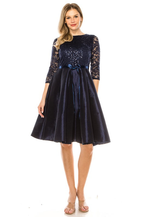 Navy Denise Dress