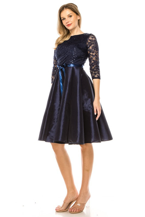 Navy Denise Dress