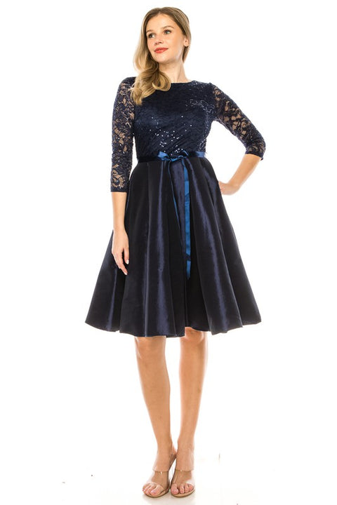 Navy Denise Dress