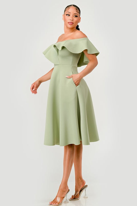 Sage Green Alessia Dress