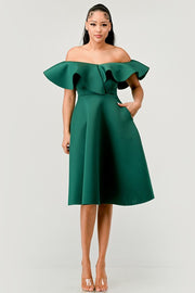 Hunter Green Alessia Dress