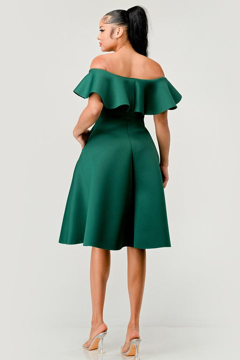 Hunter Green Alessia Dress