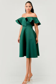 Hunter Green Alessia Dress